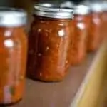 jars of home canned salsa